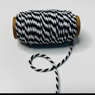 BLACK & WHITE THICK BAKER’S TWINE 