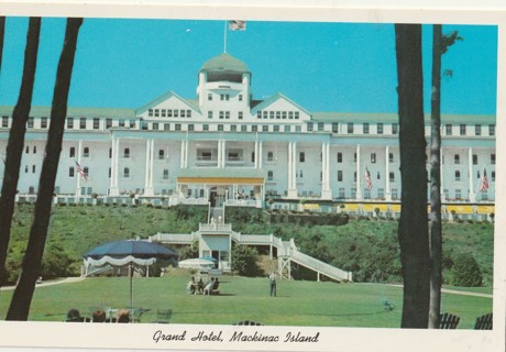 Vintage Unused Postcard: g: Grand Hotel, Mackinac Island, MI