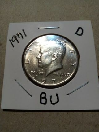 1971-D BEAUTIFUL UNCIRCULATED KENNEDY HALF DOLLAR.. YOU DECIDE THE PRICE