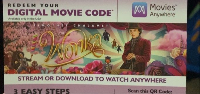 Wonka UHD Code