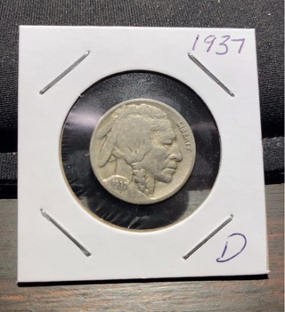 1937 D BUFFALO NICKEL 