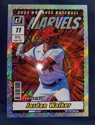 2023 Donruss Baseball Marvels Rapture #M2 Jordan Walker - St. Louis Cardinals
