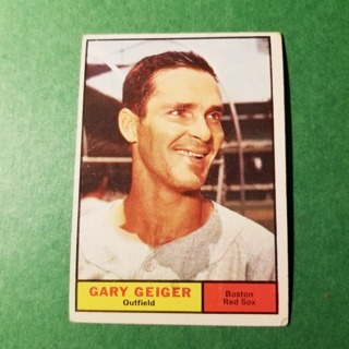 1961 - TOPPS EXMT - NRMT BASEBALL - CARD NO.  33 -  GARY GEIGER - RED SOX