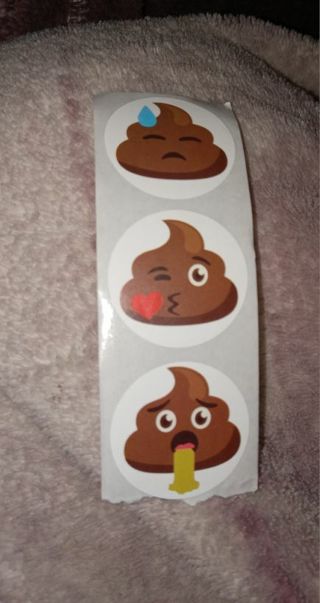 3pc poop stickers
