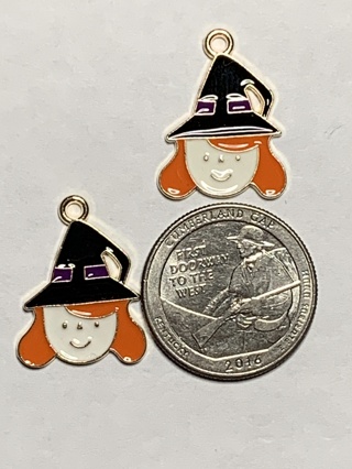 HALLOWEEN CHARMS~#42~SET OF 2 CHARMS~FREE SHIPPING!