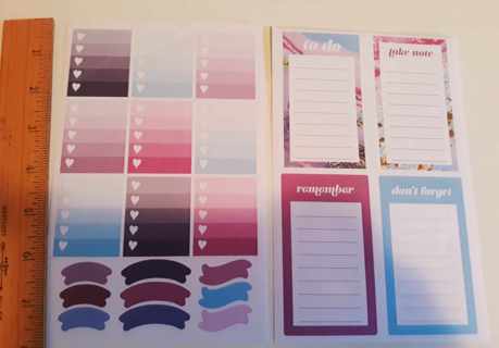 2 Sheets Scrapbooking Stickers (#1)