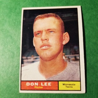 1961 - TOPPS BASEBALL CARD NO. 153 - DON LEE - TWINS