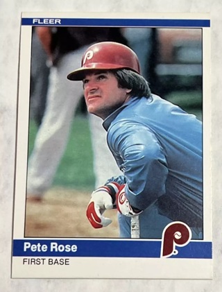 1984 Fleer - #46 Pete Rose Philadelphia Phillies