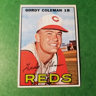 1967 - TOPPS BASEBALL CARD NO. 61 - GORDY COLEMAN - REDS - EXMT/NRMT.