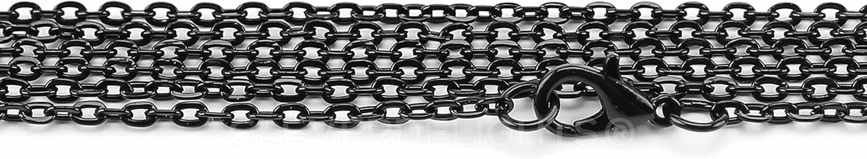 24-INCH DARK BLACK 2X3MM CHAIN NECKLACE #2 (PLEASE READ DESCRIPTION