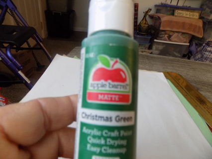 New Apple Barrel Christmas Green paint 2 fl. oz