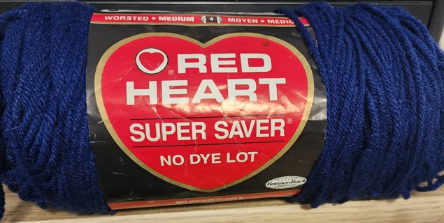 NEW - Red Heart Super Saver Yarn - "Soft Navy"