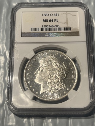 1883 “O“MS 64 PL Morgan Silver Dollar 