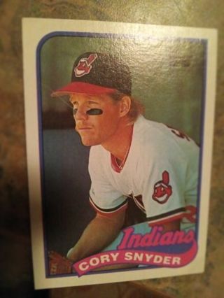 1989 TOPPS CORY SNYDER CLEVELAND INDIANS BASEBALL CARD# 80