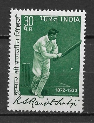 1972 India Sc591 Cricketer Ranjit Sinhji MNH