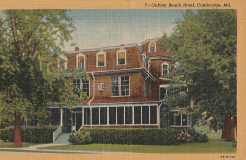 Vintage Unused Postcard: c: Oakley Beach Hotel, Cambridge, MA