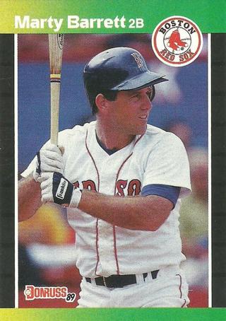 Tradingcard - 1989 Donruss #184 - Marty Barrett VAR - Boston Red Sox