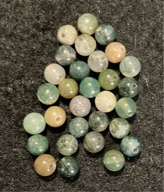 Moss Agate Beads