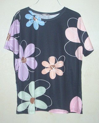 New (L) - Black with Flowers