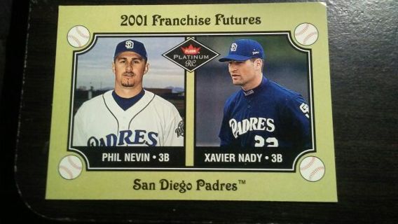 2001 FLEER PLATINUM ROCKIES PHIL NEVIN/XAVIER NADY SAN DIEGO PADRES BASEBALL CARD# 473