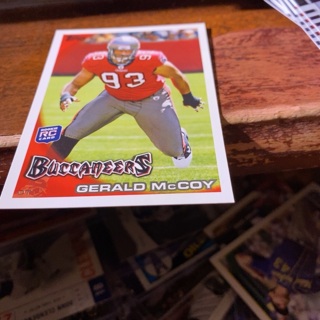 2010 topps Gerald McCoy rookie football card 