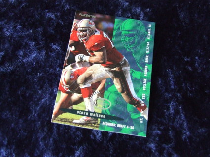 1995 Steve Wallace San Francisco 49ers Fleer Card #353