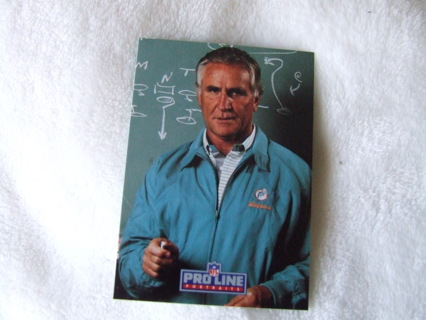 1991 Don Shula Miami Dolphins Pro Line Card #205 Hall of Famer