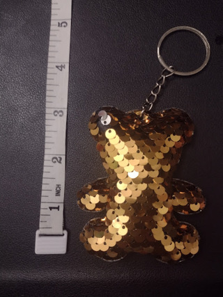 Sequin Bear Keychain