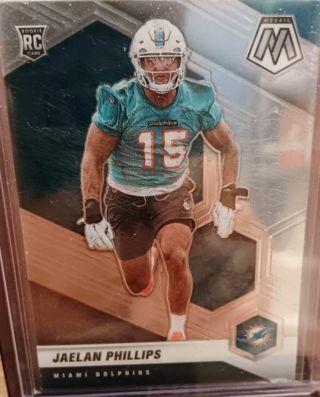 2021 MOSAIC JAELAN PHILLIPS ROOKIE RC # 350 MIAMI DOLPHINS