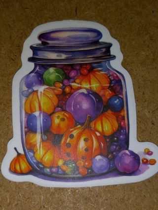 Halloween one new vinyl sticker no refunds regular mail only Very nice