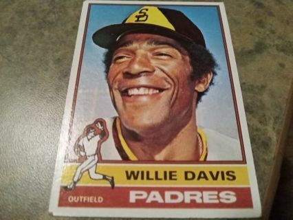 1976 TOPPS WILLIE DAVIS SAN DIEGO PADRES BASEBALL CARD# 265