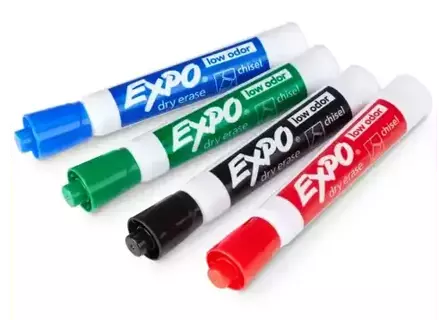 4 NEW EXPO MARKERS,,NEVER USED