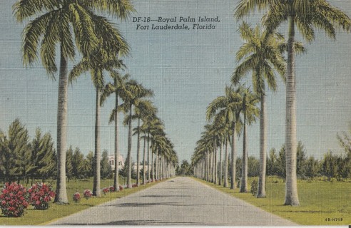 Vintage Unused Postcard: Linen: y: Fort Lauderdale, FL