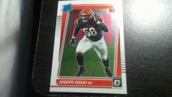 2021 DONRUSS OPTIC RATED ROOKIE JOSEPH OSSAI CINCINNATI BENGALS FOOTBALL CARD# 279