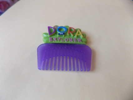 Dora the Explorer purple comb with green top 2 inch