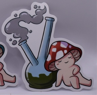 Cute Mushroom Sticker - Bong