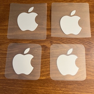 Four Apple Stickers (NEW )