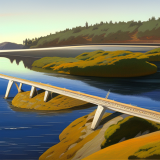 Listia Digital Collectible: Bridge over calm water