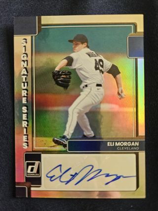 2022 Donruss Signature Series Autograph Eli Morgan