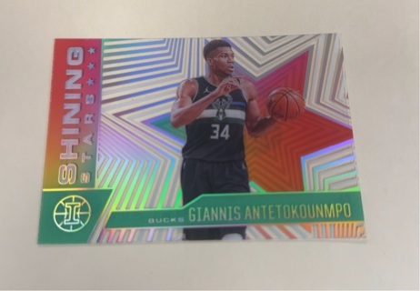 Giannis Antetokounmpo Shining Stars Panini card