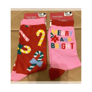 Holiday Ladies Socks 2 pairs (Sz 9 - 11) NWT