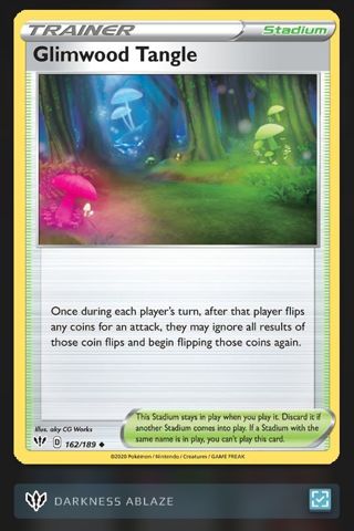 2020 Pokémon "Glimwood Tangle" #162/189 Card