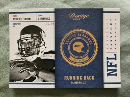 2012 Panini Prestige NFL Passport Robert Turbin