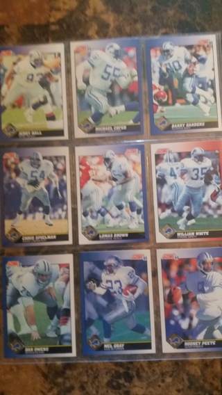 set of 9 detroit lions football cards free shipping