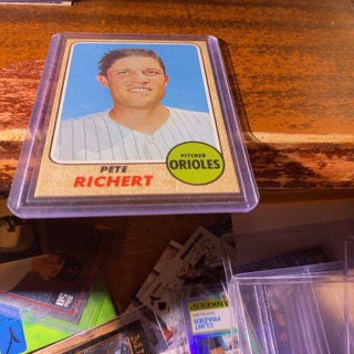 1968 topps Pete richert baseball card 