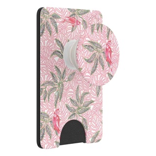 New Vera Bradley PopSockets PopWallet+ PopGrip, Wallet & Stand 'Canopy Birdies' for Cell Phone
