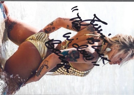 Jessica Borga Autographed 4x6 Photo Model MMA UFC Fighter