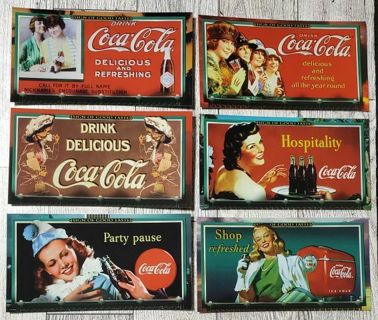 6 Coca-Cola 1996 XL Cards