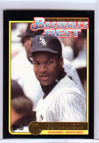 Bo Jackson, 1992 Topps McDonalds Baseball's Best Card  #33, Detroit Tigers  (EL)