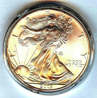2003 American Silver Eagle Liberty Silver Dollar 1 oz. .999 Fine Silver US Mint in Airtite Capsule